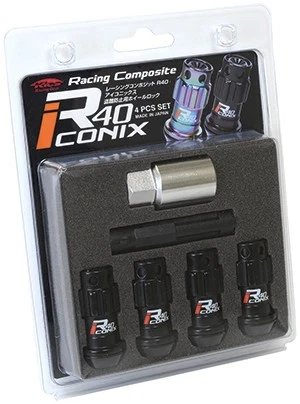 KYO-EI RACING COMP. R40 Iconix M12Xp1.5 Lock & Nut Set Aluminum Cap Ria ...