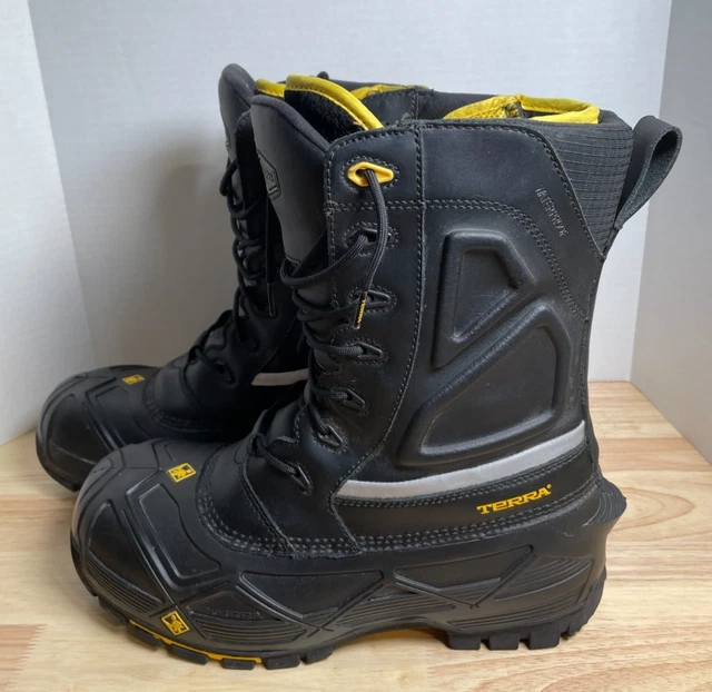 TERRA MENS CROSSBOW Composite Toe Winter Safety Work Boots Black