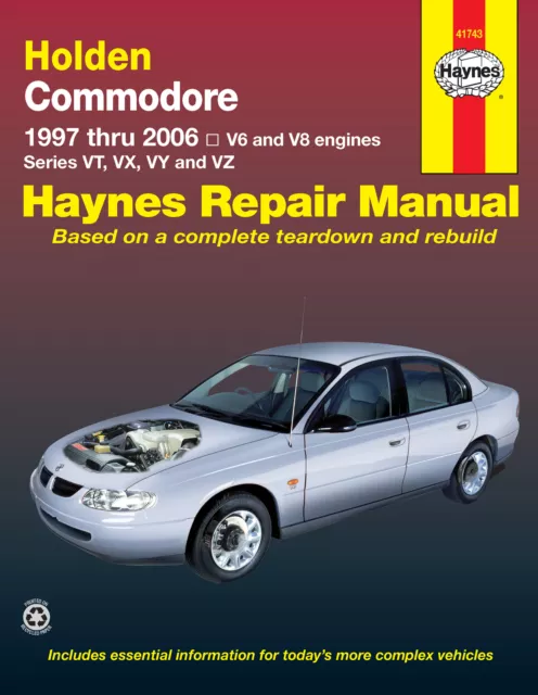 Holden Commodore VT, VX, VY, VZ 1997-2006 Workshop Repair Manual 41743