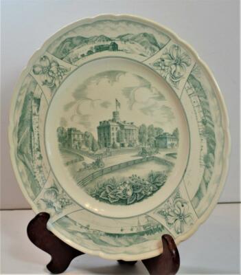 Academy Rare Wedgwood Vert Mercersburg Academy 3 Officiel Bâtiments 27.3cmd Plaque 