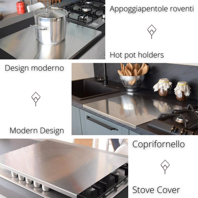 Wood You Spianatoia in Acciaio Inox per Impastare, con Misuratori incisi a Laser