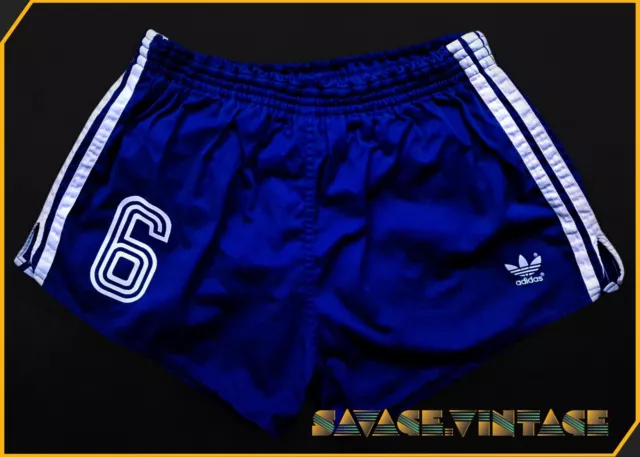 /// Vintage Adidas Shorts D7 L Xl Retro Sprinter Racer Shiny Sporthose 80S ///