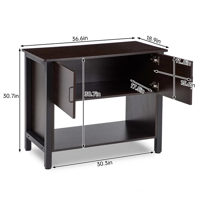 Aquarium Stand W/ Cabinet Storage for Fish Tank Metal Stand 40 Gal for Fish Tank