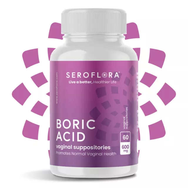 Supositorios vaginales SEROFlora para infecciones por hongos (60 quilates)