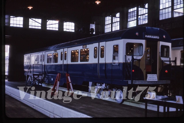 Original Slide Mbta 01438 Boston Subway Transit Kodachrome 1963 Harvard Shops