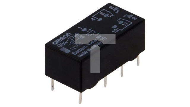 ELECTROMAGNETIC RELAY DPDT Ucoils 12VDC 0.5A/125VAC G6A-274P-ST-US ...