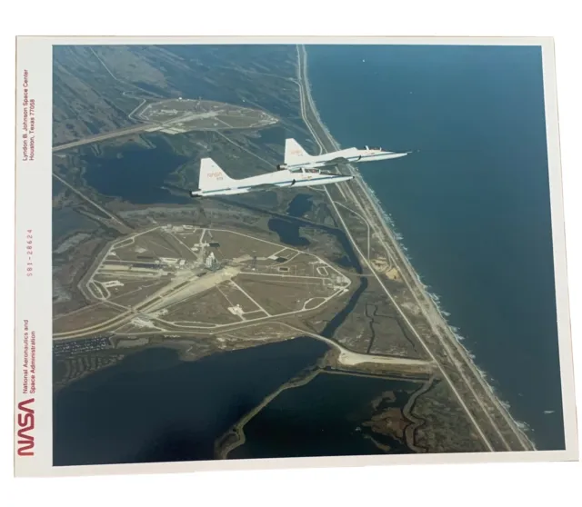 Vintage NASA rote Zahl Foto - Space Shuttle Columbia STS-1 vom T-38