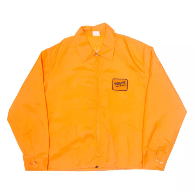 Vintage TAMARAK Coach USA Jacket Orange Nylon 90s Mens L