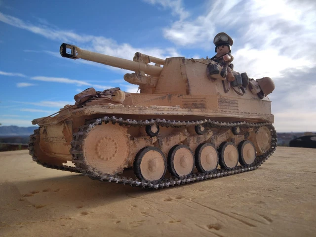 PLAYMOBIL CUSTOM OFICIAL PANZER DIVISION AFRIKA KORPS(ALAMEIN-1941) REF-0623 BIS