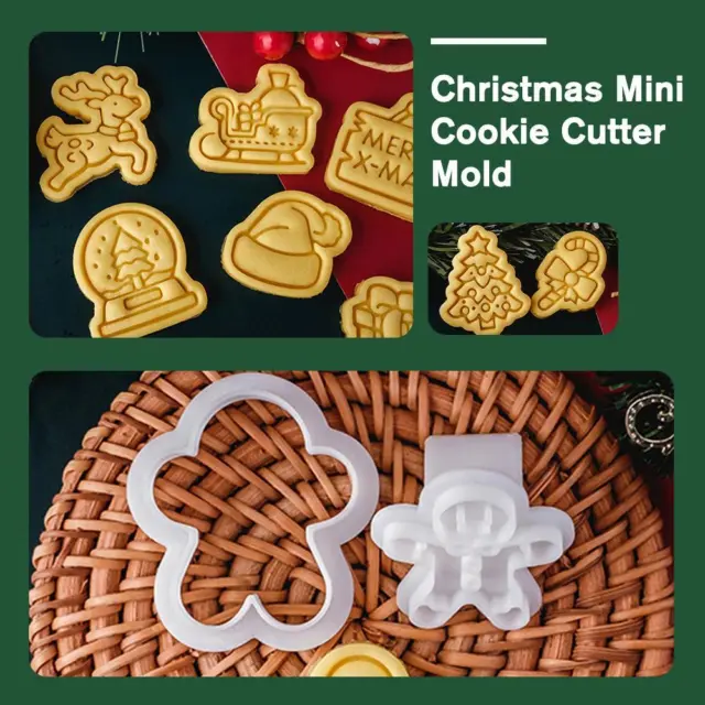 Cookie Cutter Christmas Shape Molds Cakesicles Mini 2024 Mold Cookie HOT A7E0