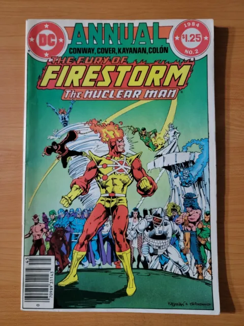 Fury of Firestorm Annual #2 Newsstand Variant ~ VF NEAR MINT NM ~ 1984 DC Comics