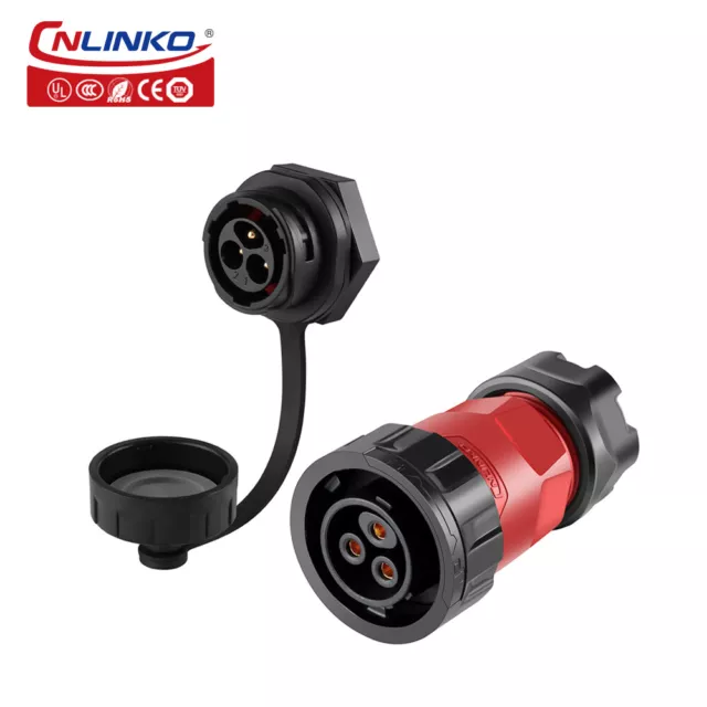 Conector rápido impermeable enchufe y enchufe de aviación macho hembra CNLINKO YM20 IP68 2