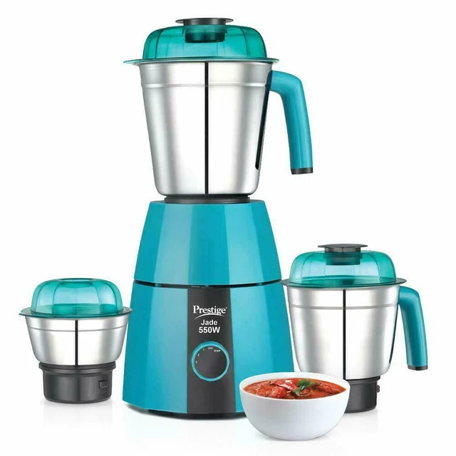 Prestige Jade Mixeur Broyeur 550 W (Avec 3 Acier Inoxydable Pots )