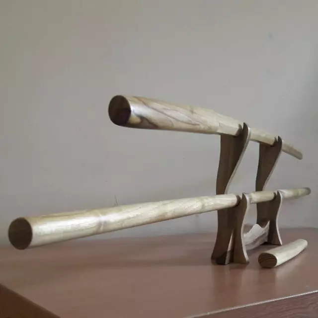 A set of wooden weapons for aikido - Daito, Jo,Tanto - Robinia wood