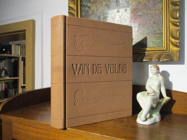 Brinks HENRY VAN DE VELDE+BUCHKUNST Luxusausgabe LEDER HANDEINBAND Jugendstil
