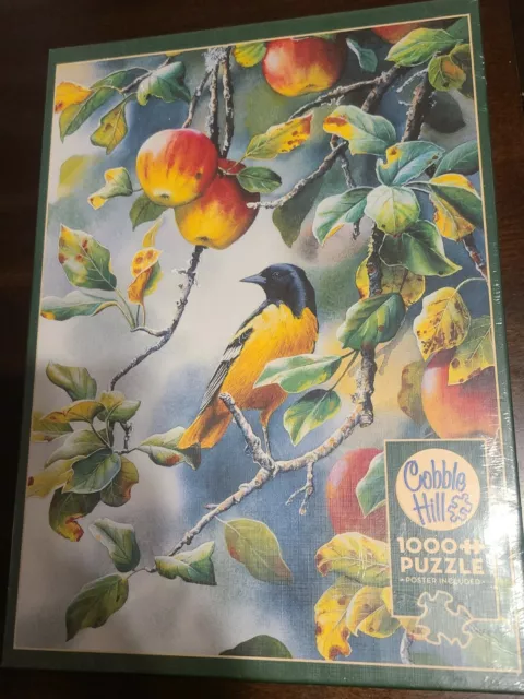 Cobble Hills 1000 piece Northern Oriel & Apples jigsaw puzzle