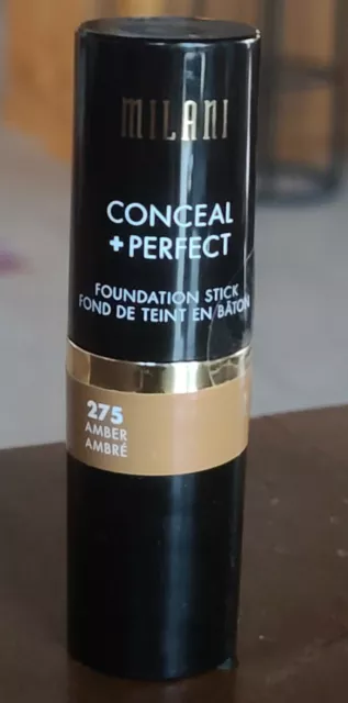 Milani Conceal + Perfect Foundation Stick 275 Amber 0.46 oz No Box full size