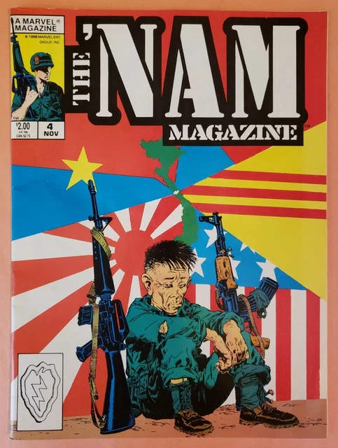 The 'Nam Magazine #4 ~ Fn/Vf 1988 Marvel Comics ~ Michael Golden Cover