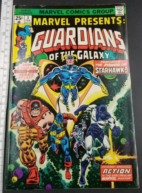 1977 Marvel Presents 3 Guardians Of The Galaxy Starhawk Origins Mid Grade  Grade