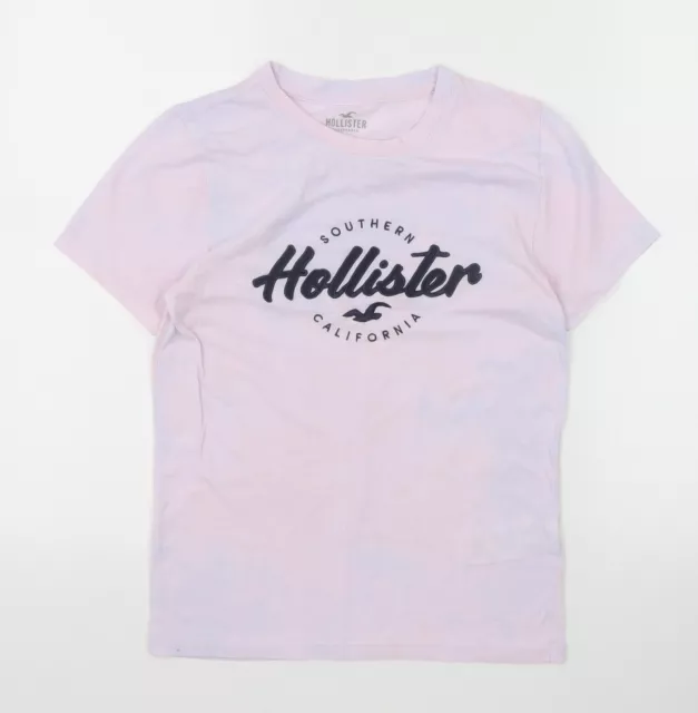 HOLLISTER WOMENS PURPLE Cotton Basic T-Shirt Size XS Round Neck £6.00 -  PicClick UK