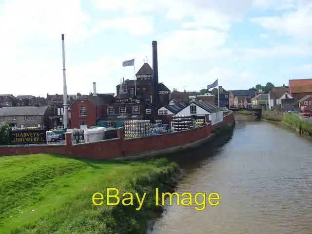 Photo 6x4 Harvey's Brewery at Lewes Seen from Phoenix Causeway on the Sus c2007