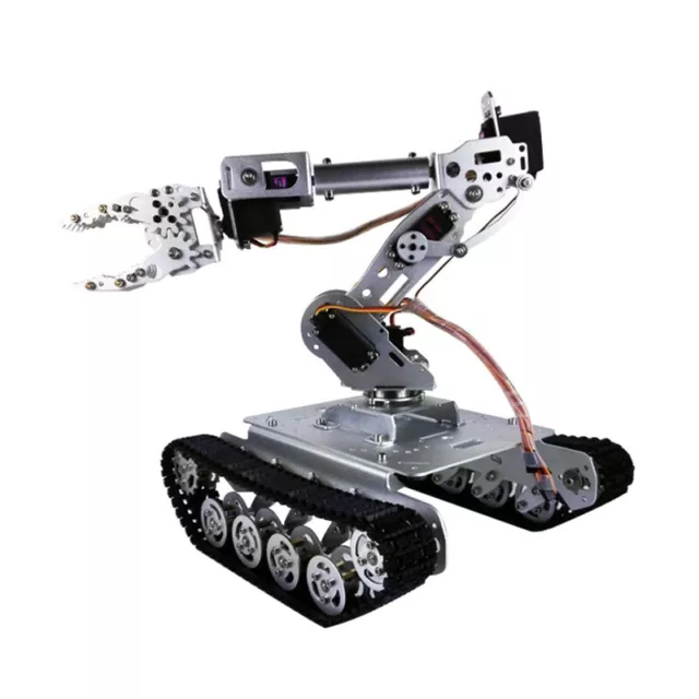 Shock Absorber RC Tank Car w/ WiFi 12V Motor 7-DOF Robot Arm Gripper Robot Kit