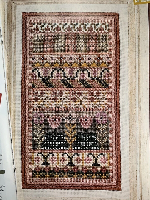 Vintage Style Alphabet Sampler Cross stitch Design chart