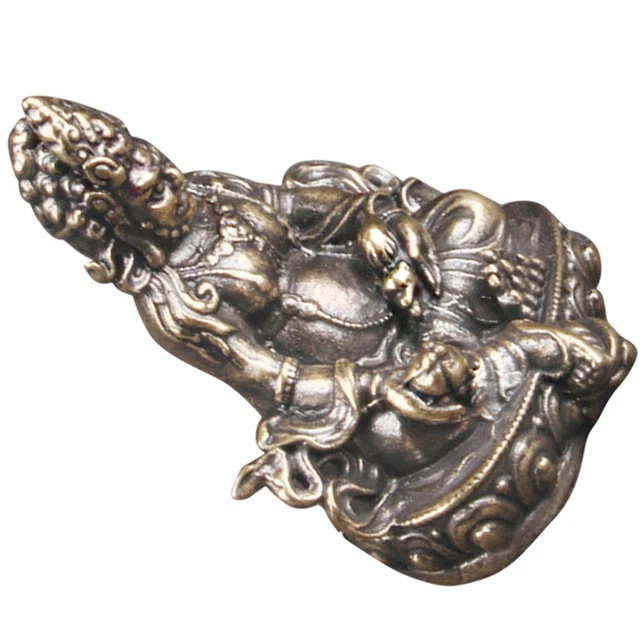 Brass Huang Caishen Good Luck Buddha Collectibles Figurines