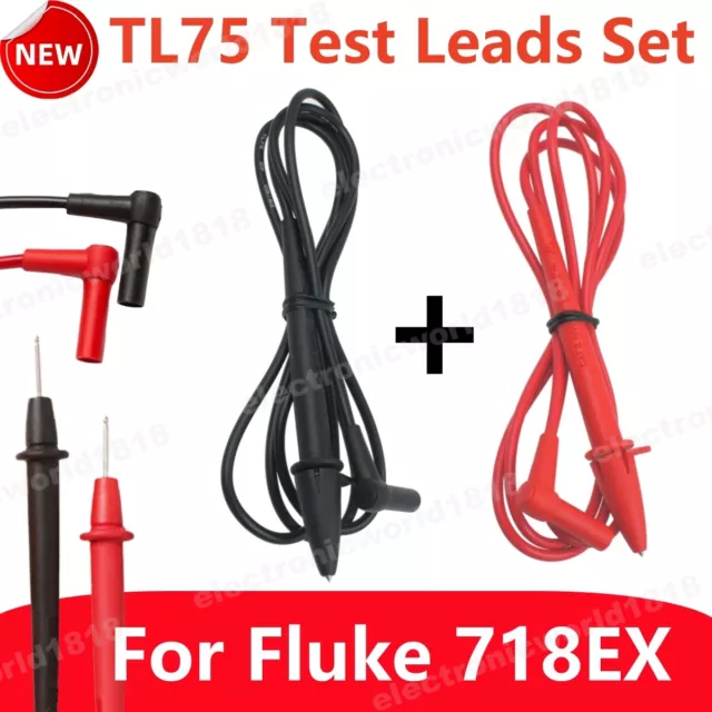 TL75 Test Leads Set For Fluke 718Ex Intrinsically Safe Pressure Calibrator Kit