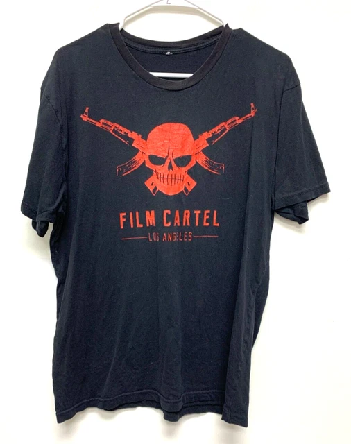 Vintage Mens Black Graphic T Shirt - Film Cartel Los Angeles - Size L