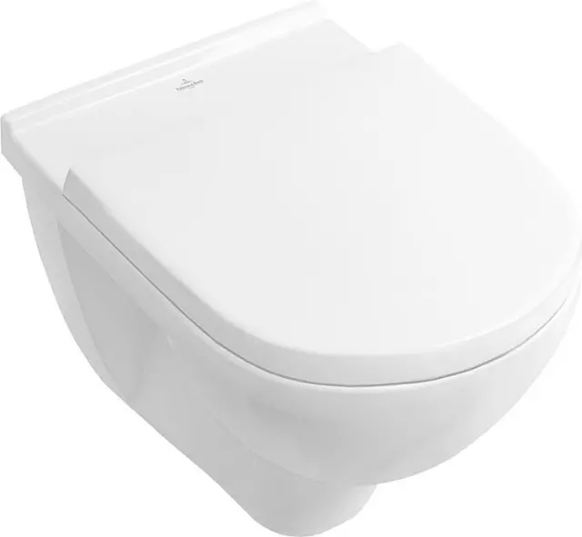 Villeroy & Boch O.Novo Wand Tiefspül-WC spülrandlos + WC-Sitz softclose weiß