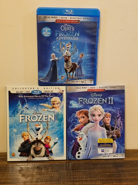 FROZEN, FROZEN 2 & Olaf's Frozen Adventure (Blu-Ray + DVD) $16.00 ...