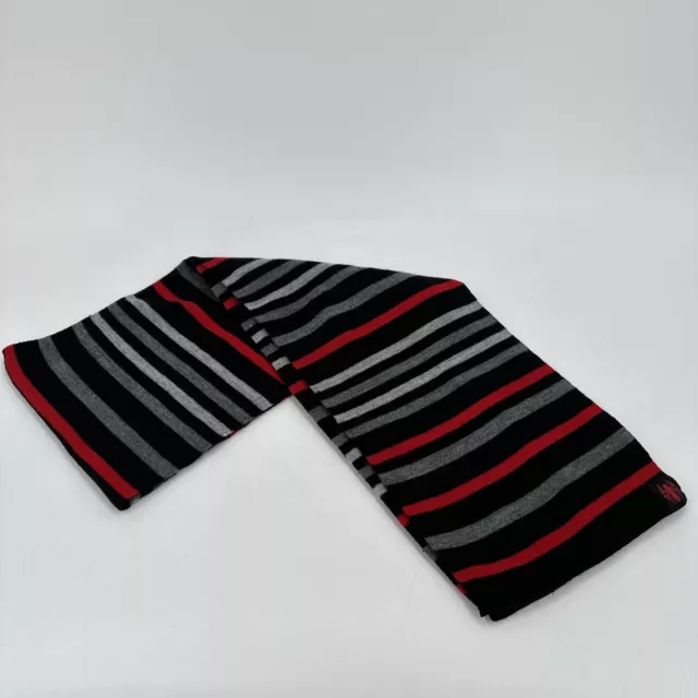 Marvel Official Spider-Man Scarf Black Red Gray Stripe OSFM Youth 58" x 8.5"