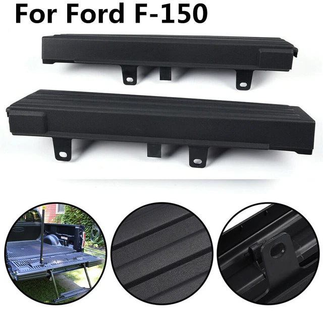 FOR 09-14 Ford F-150 Black Flex Step Side Tailgate Molding Covers Kit Right Left