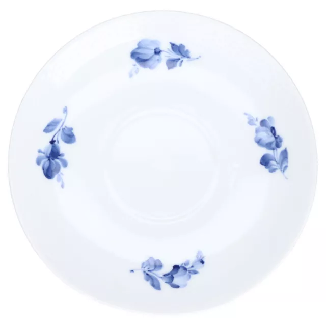 Untertasse für Frühstückstasse XL Modell 8042 Royal Copenhagen Blaue Blume glatt