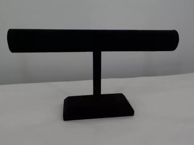 T-Bar Black Velvet Bracelet Jewelry Shop Counter Display Watch Bracelet Stand