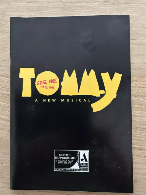 TOMMY  The Musical theatre TOUR Programme PAUL KEATING