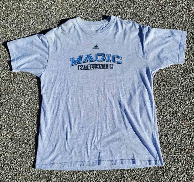 Adidas Men's NBA ORLANDO MAGIC Grey T-Shirt Size M Adidas Men's NBA ORLANDO MAGIC Grey T-Shirt Size M