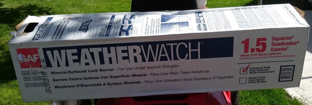 ** GAF - WeatherWatch - LEAK BARRIER - Professional Grade - 1.5 Square - UNUSED