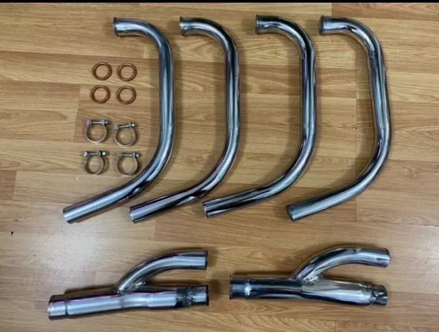 Kawasaki Gt550 G1-G9 All Moddls Exhaust Down Pipes Free Postage