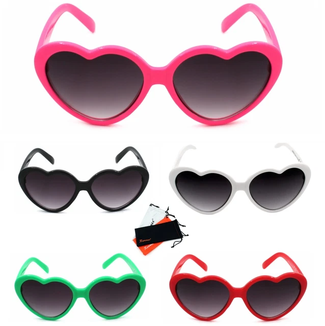 2 Stück Plüsch Sonnenbrillen - Süße Love Brillen Mit Herz Design Für Partys & Fotos