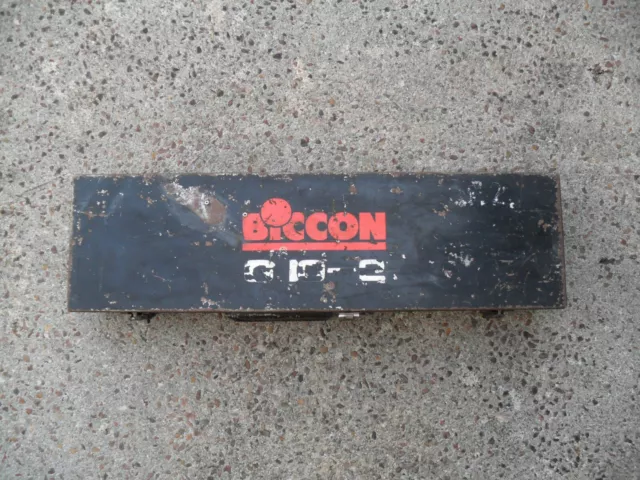 Biccon G10-2 hydraulic crimper crimping tool metal storage case. Burndy Hypress