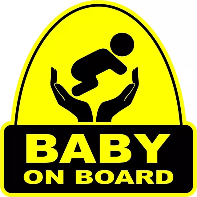 Baby On Board VINYL STICKER Decal Sign Child  Car  Window Safety