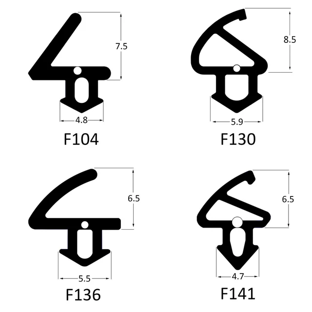 FLIPPER GASKET SEAL for UPVC Doors Windows Rubber Strip Draught Repair