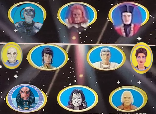 Next Generation Foes & Freunde Locker Figuren,Basis & Accs. Star Trek Pla 1994-7