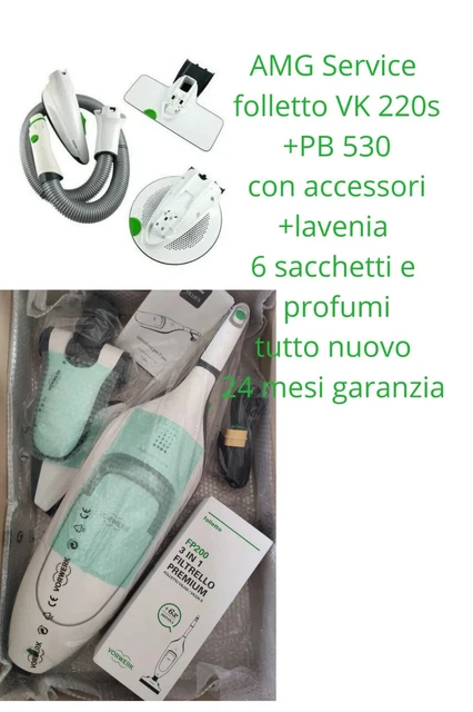 Aspirateur Balai Vorwerk Folletto VK 220 S Complet Avec Accessoires - Neuf