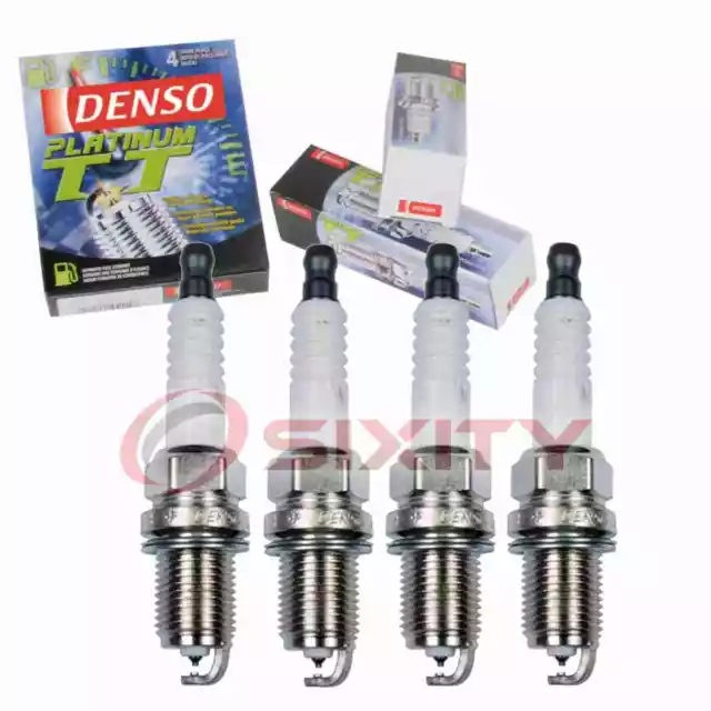 4 pc DENSO 4507 Platinum TT Spark Plugs for PQ16TT AGSP32P 98079-551-58 bw