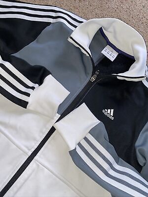 Top vintage Adidas Originals 2011 tuta / giacca blu taglia S
