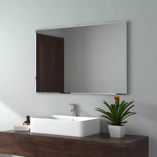 Spiegel Kristallspiegel Wandspiegel Badspiegel Badezimmerspiegel Rahmenloser 5mm