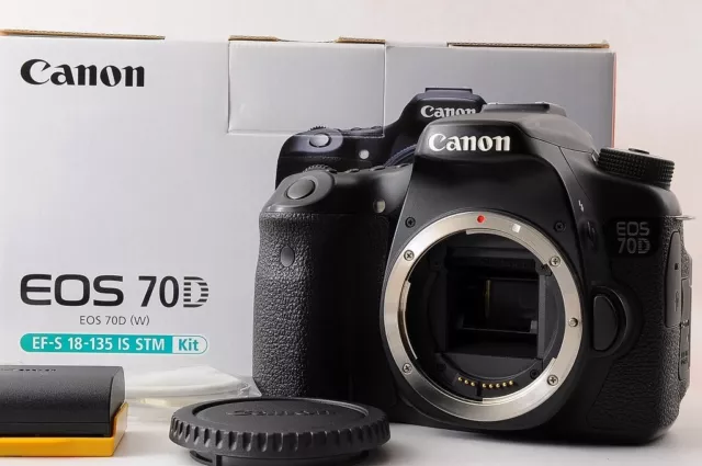 【NEAR MINT】CANON EOS 70D 20.2MP Digital SLR Camera IN BOX From JAPAN
